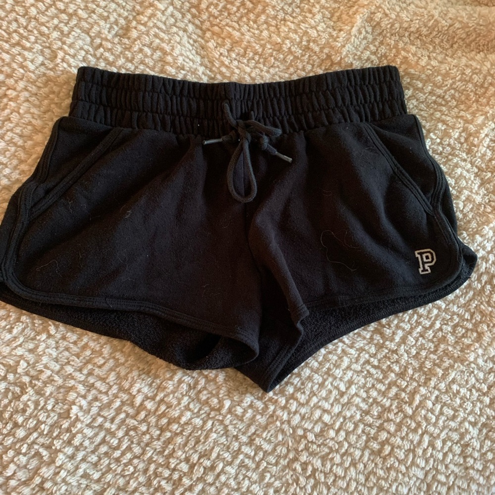 VS PINK black lounge mini shorts small